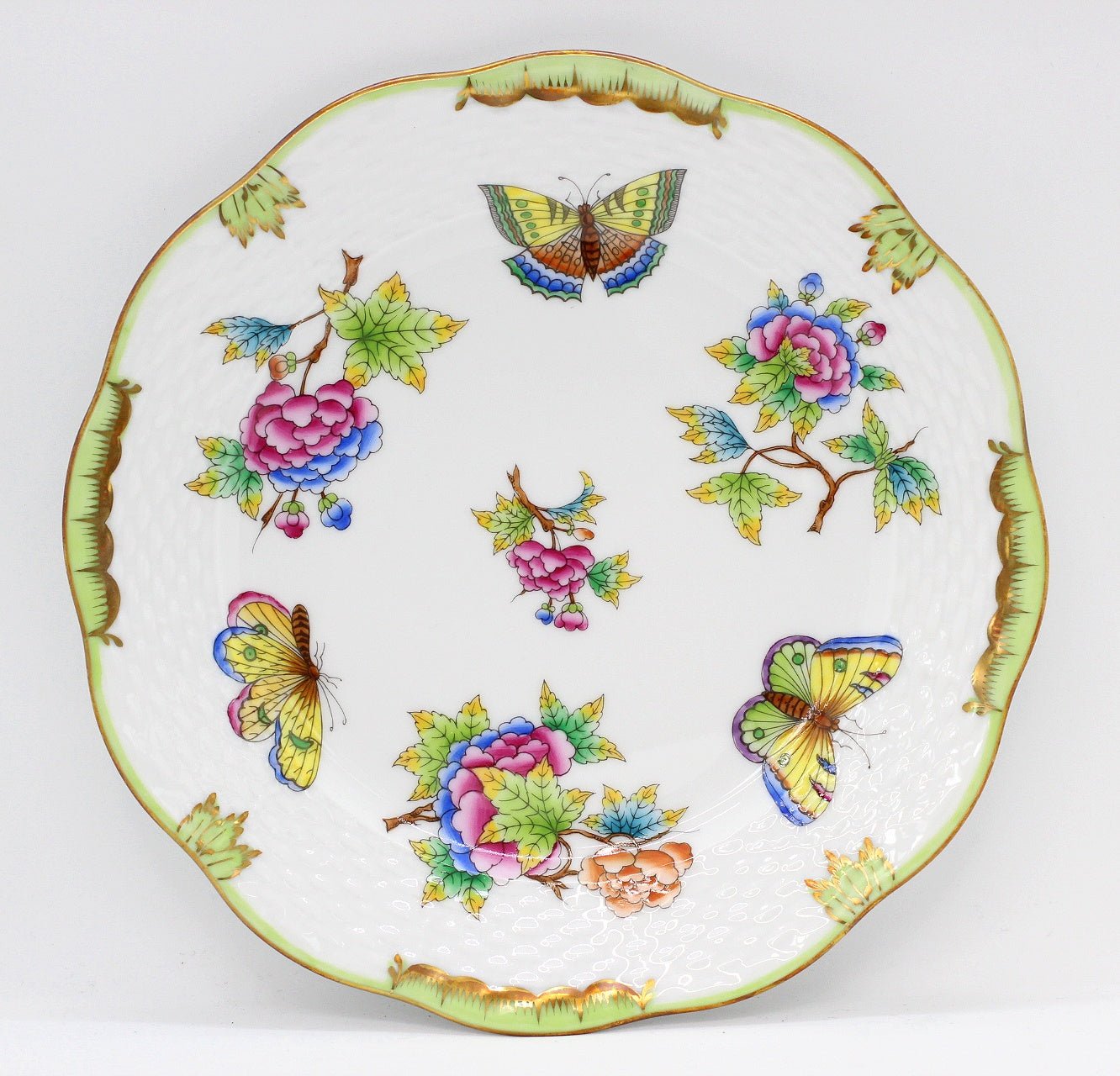 HEREND(ヘレンド) ビクトリアブーケ デザートプレート 19cm 皿 - 安心保証・業界最安値の販売 福助